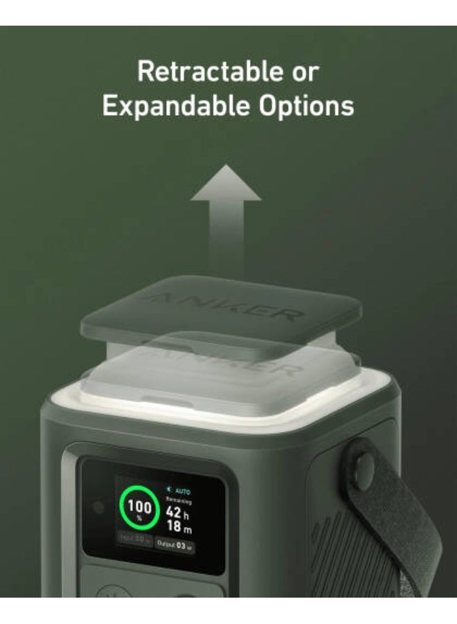 Anker 548 (PowerCore Reserve 192Wh) Power Bank, 60000mAh, 192Wh Capacity, 2x USB-C & 2x USB-A Ports, Smart Digital Display, Retractable Auto Lighting, SOS Mode, Green | 548 - Image 5